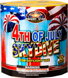 4th of July Skydive 12-Shot Standard Aerial Cake