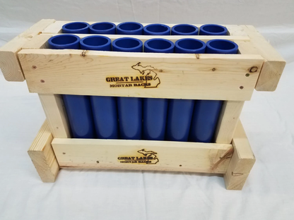 Great Lakes Mortar Racks™ 12-Shot Single Rows Straight Rack