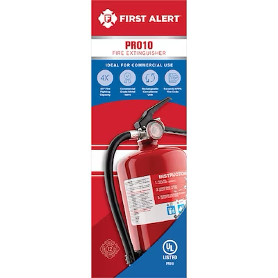 Extintor recargable comercial/residencial First Alert Pro 4-A:60-B:C