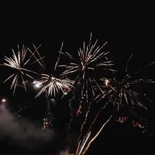 Z Brocade Crown w/Color Falling Leaves 81-Shot Pro-Line Cake