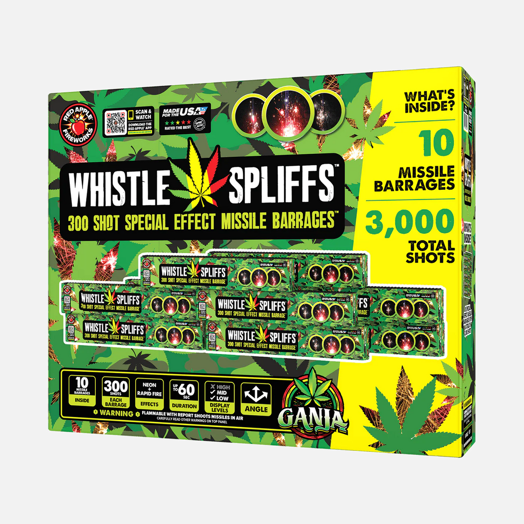 Whistle Spliffs™ 300 Disparos Barrage de Misiles de Efectos Especiales™