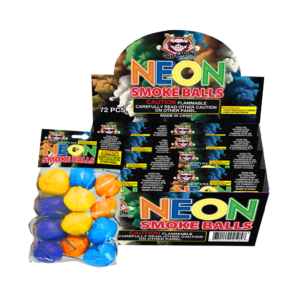 Neon Smoke Balls Clay (12-pack)