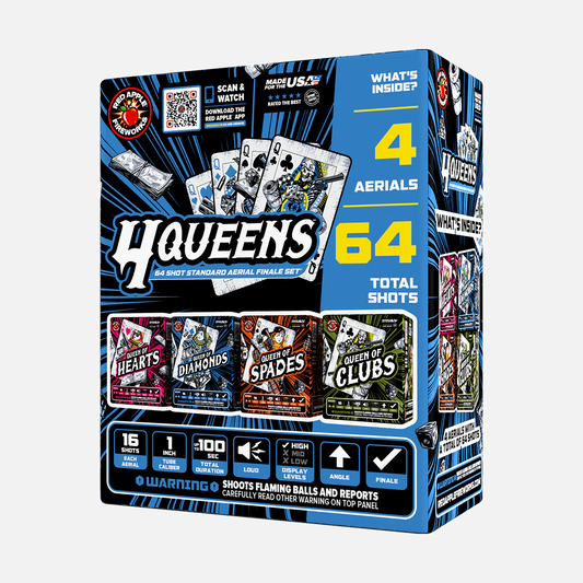 4 Queens™ 64 Shots Standard Aerial Finale Set®