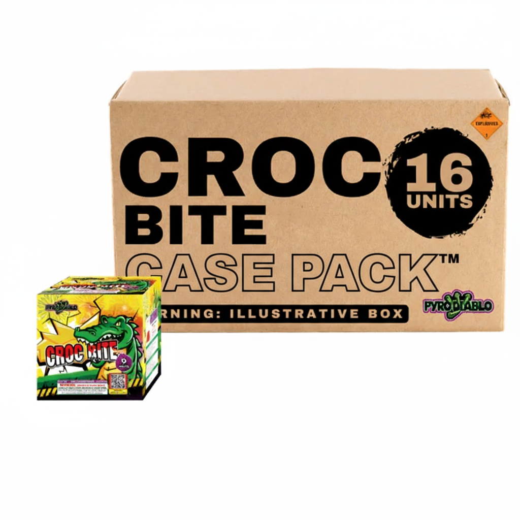 Croc Bite 9-Shot Standard Aerial Cake | Case Pack™ 16/1