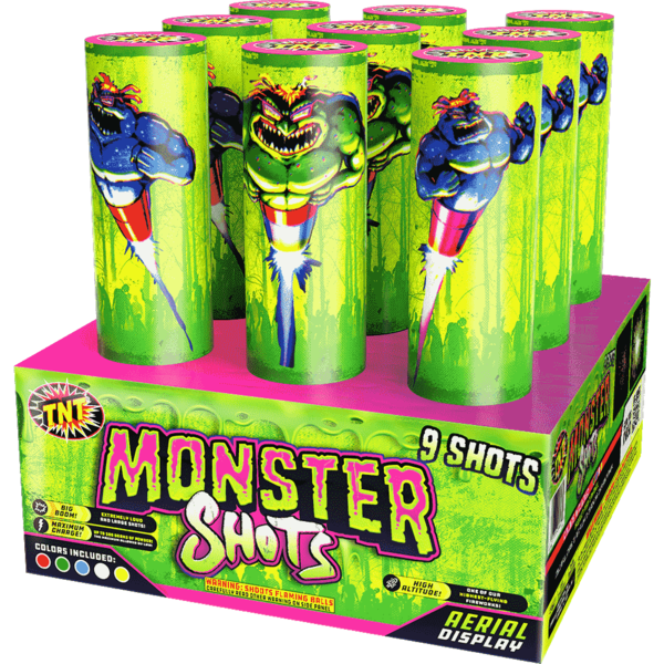 Tarta Aérea XL de 9 Disparos Monster Shots