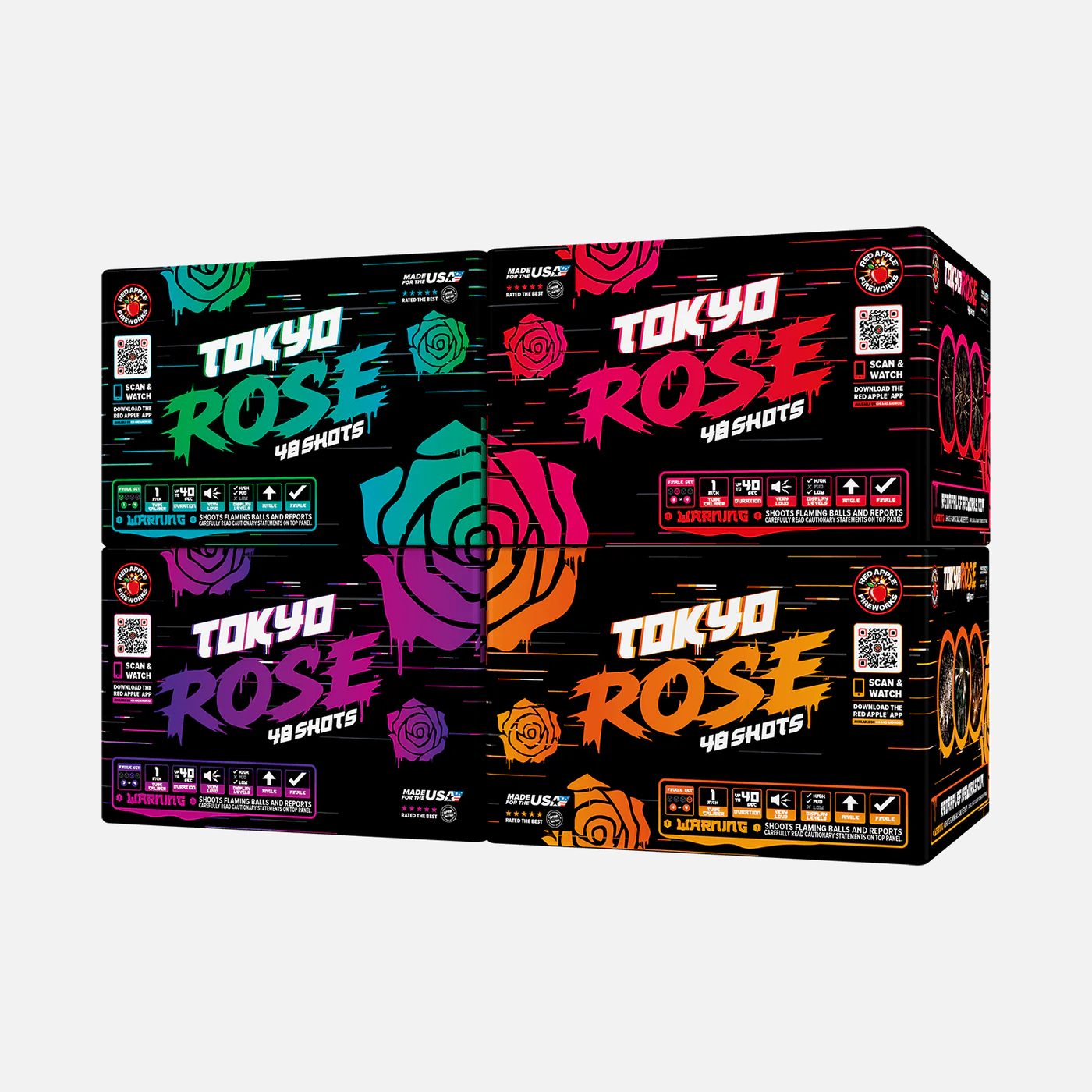 Tokyo Rose 192-Shot XL Aerial Finale Set