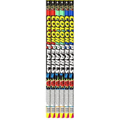 Color Pearls 10-Shot Standard Roman Candle (6-Pack) | Case Pack™ 24/1