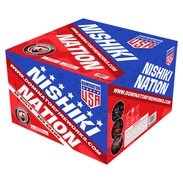 Nishiki Nation 36-Shot XL Aerial Cake – Elevated Fireworks