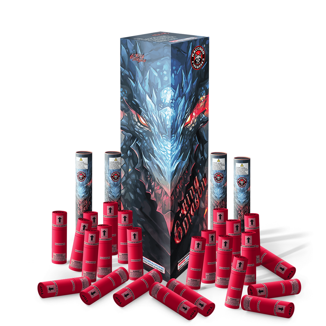 King Dragon 24-Shot 6 in. Canister Shells