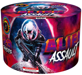 Tarta aérea Alien Assault 23-Shot XL