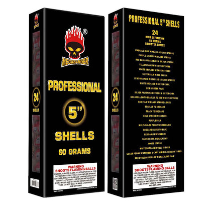 Professional 5 in. 24-Shot Canister Shell Kit