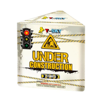 Fuegos artificiales torta aérea estándar de 21 disparos "Under Construction" | Estuche Pack™ 12/1