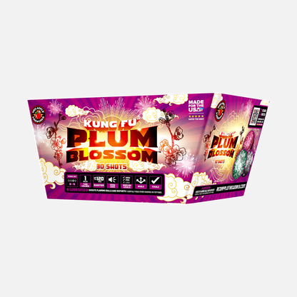 Set de fuegos artificiales aéreos Kung Fu™ de 120 disparos XL® para final de espectáculo®