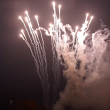 60mm Silver Rain XL Star Mine (No Debris-200FT) iShot+Ematch  Single Shot Pro-Line