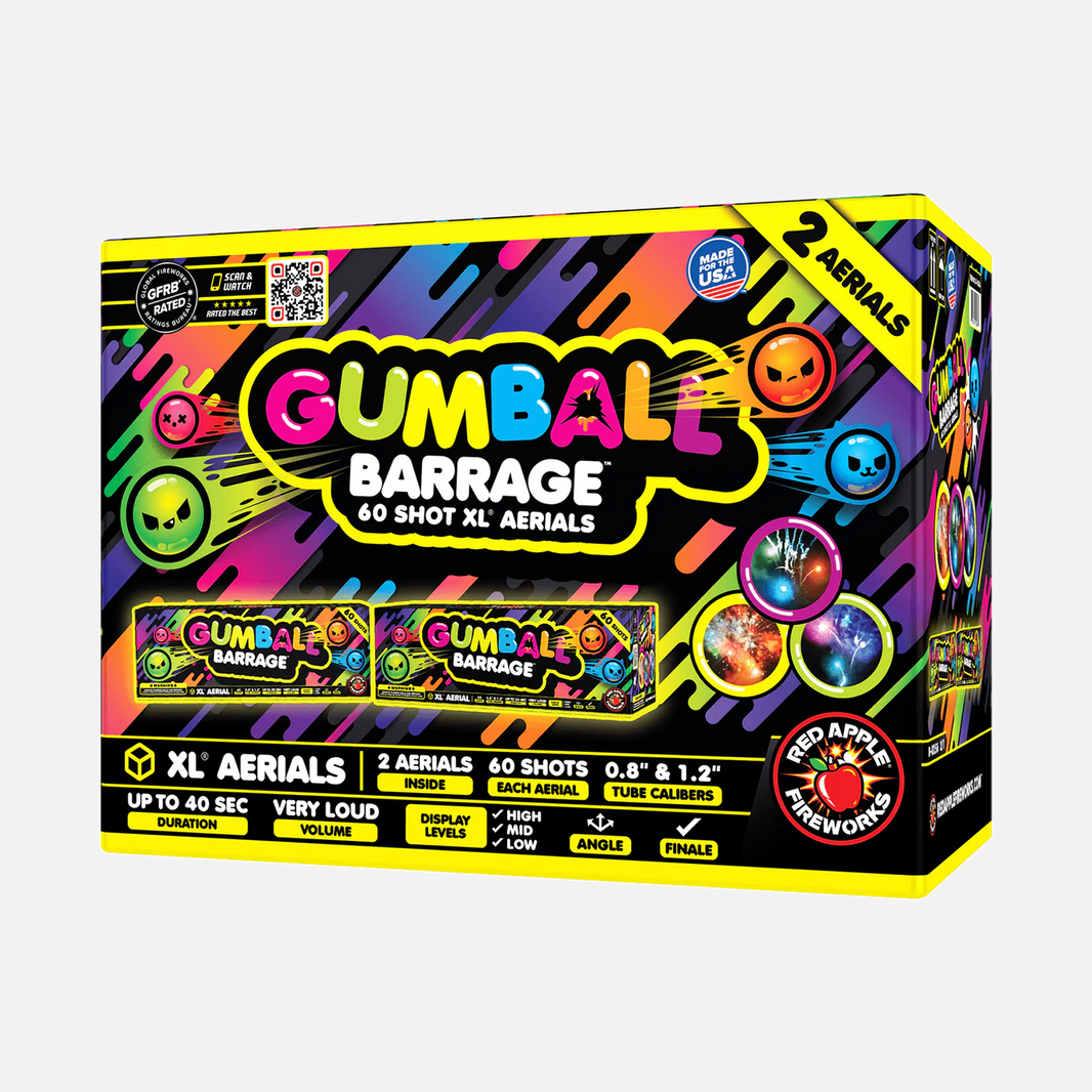 Gumball® Barrage 60-Tiros XL® Aéreos