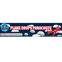 Plane Drop Parachute Flying Novelty (6-Pack)