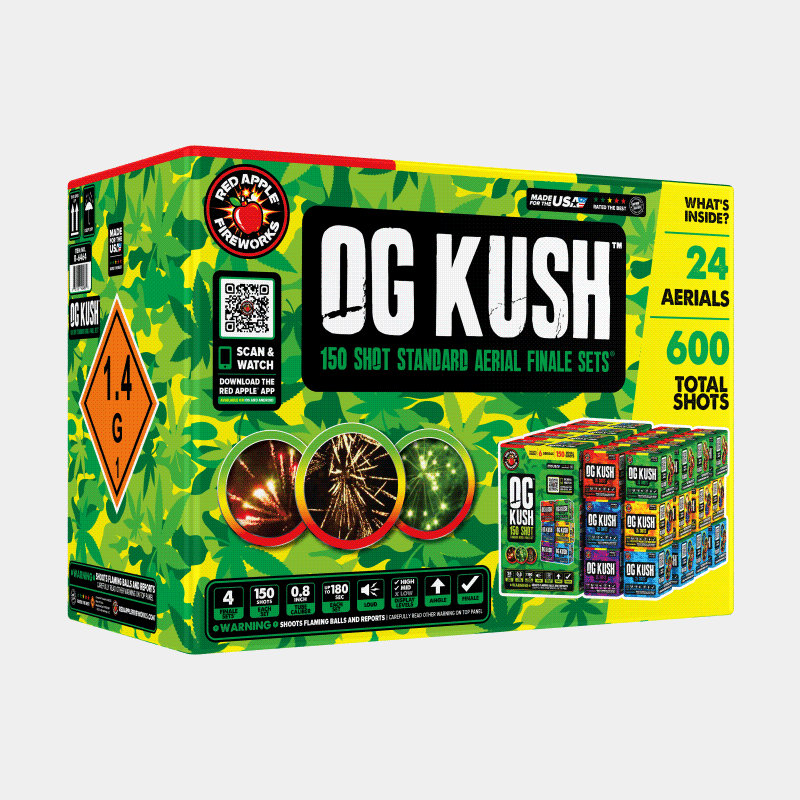 OG Kush 150-Shot Standard Aerial Finale Set