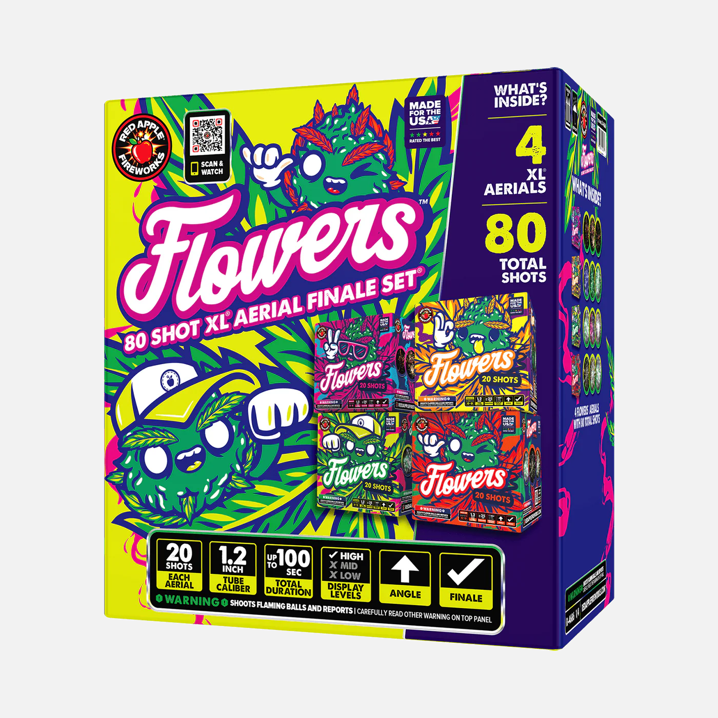 Flowers™ 80-Shots XL® Aerial Finale Set® – Elevated Fireworks