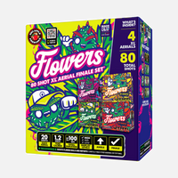 Flowers™ Set de Final de Fuegos Artificiales de 80 Disparos XL®