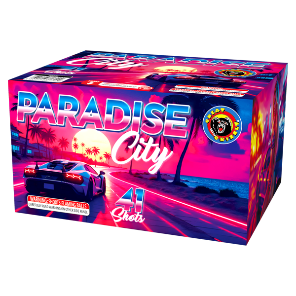 Paradise City 41-Shot Large Aerial Cake