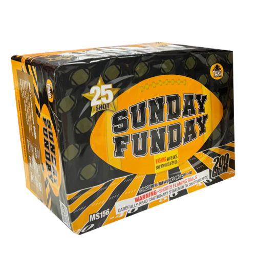 Pastel Aéreo Estándar Sunday Funday de 25 Disparos