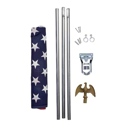 Valley Forge Flag 4.92-ft W x 3-ft H American House flag Kit