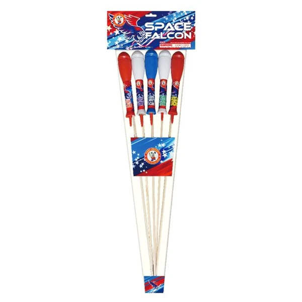 Space Falcon 5-Shot XL Rocket | Case Pack™ 16/1