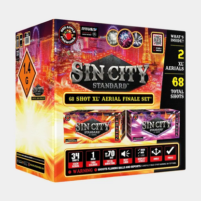 Sin City Standard™ 68 disparos XL® Pirotecnia Aérea de Gran Final®