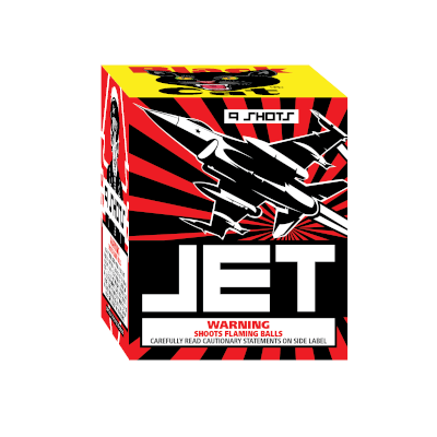 Jet 9-Shot Standard Aerial Cake