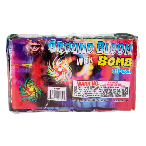 Ground Bloom Flower w/Crackle Bomb (6-Pack)