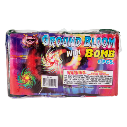 Ground Bloom Flower w/Crackle Bomb (6-Pack)