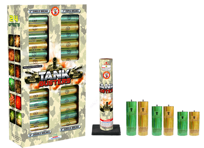 Tank Buster 24-Shot 5/6/7 in. Canister Shells