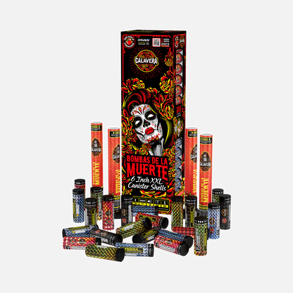 Bombas De La Muerte 24-Shot 6 in. XXL Canister Shells