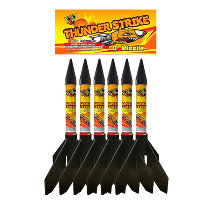 10" Thunder Strike 6-Shot Large Rocket | Case 12/1