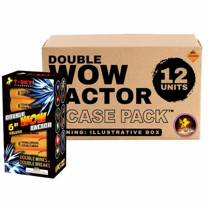 Double Wow Factor 6-Shot Canister Shells | Case Pack™ 12/1