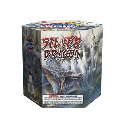 Tarta aérea Silver Dragon 7 disparos XL