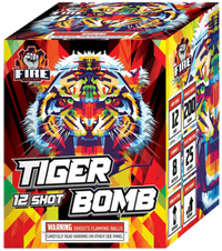 Tiger Bomb 12-Shot Standard Aerial Cake