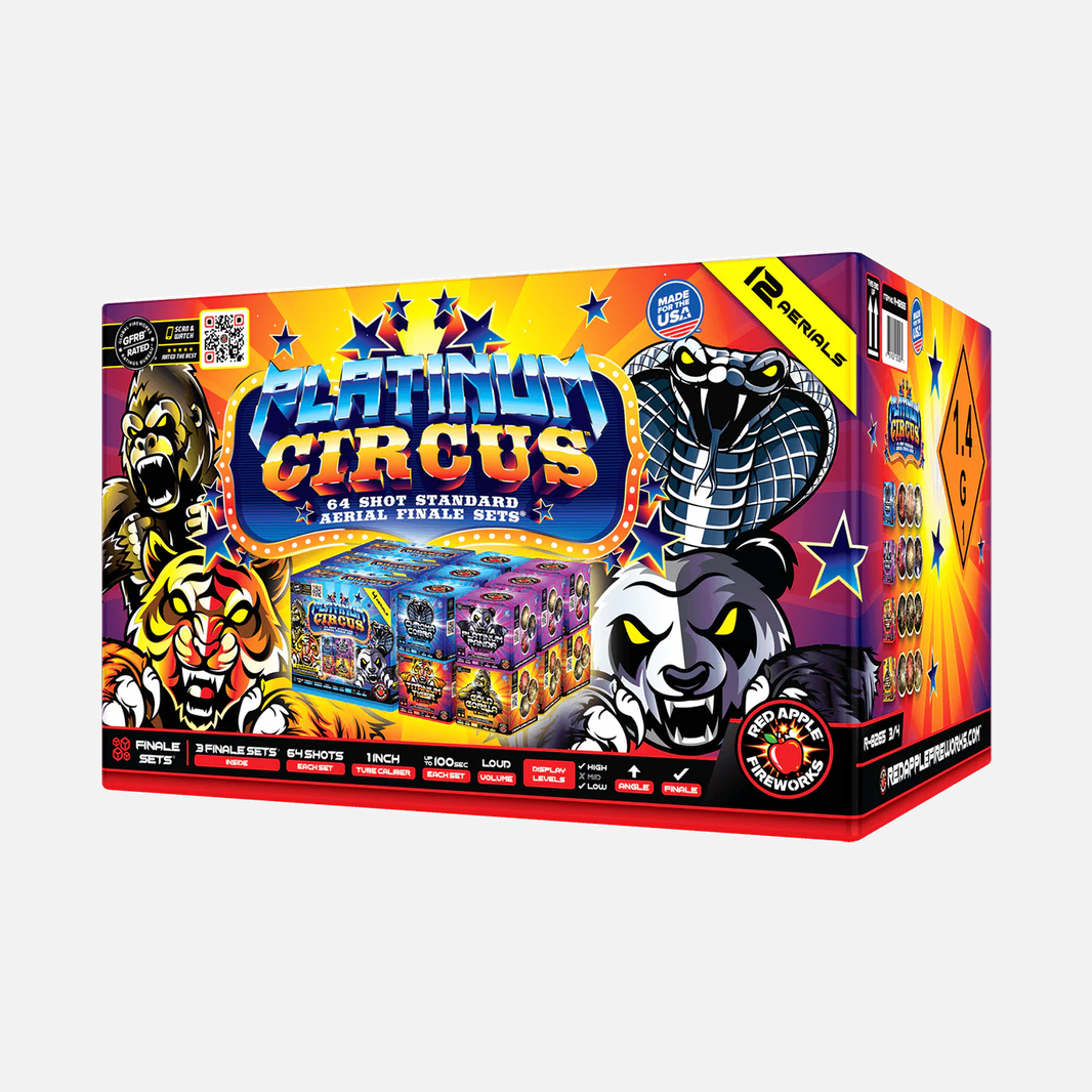 Platinum® Circus Set de Final Aéreo Estándar de 64 Disparos®