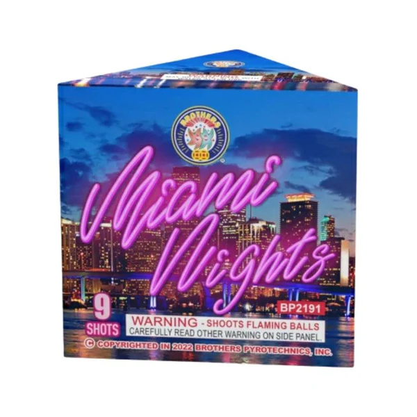 Miami Nights 9-Shot Standard Aerial Cake