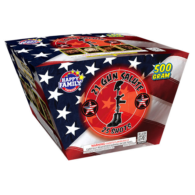 21 Gun Salute 25-Shot XL Aerial Cake