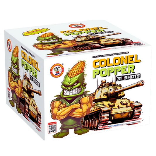 Tarta aérea XL "Colonel Popper" de 31 disparos