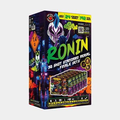 Ronin™ 32 disparos Conjunto de fuegos artificiales aéreos de categoría estándar®