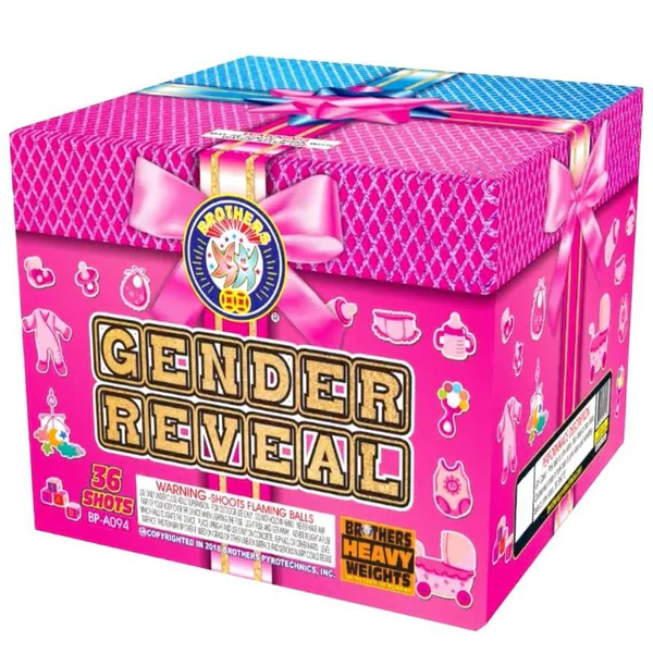 Gender Reveal Pink 36-Shot XL Aerial Cake