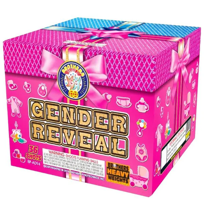 Gender Reveal Pink 36-Shot XL Aerial Cake