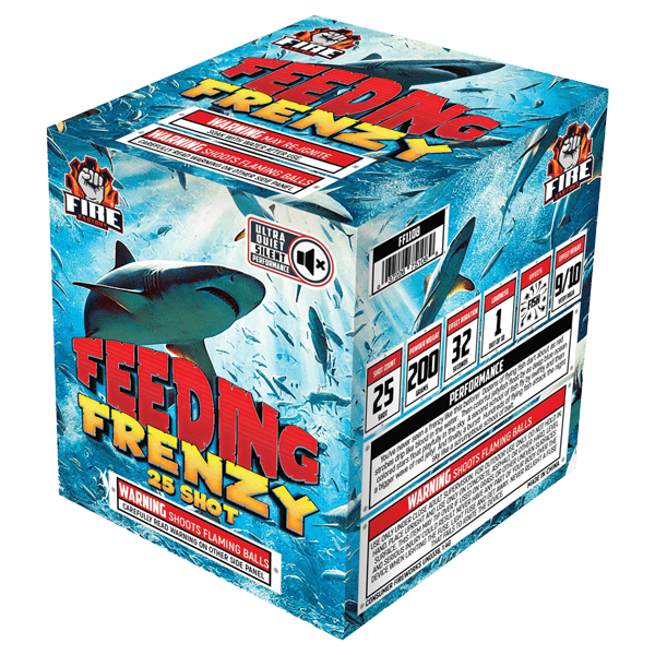 Feeding Frenzy 25-Shot Standard Aerial Cake