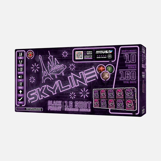 Black Friday Skyline® 16 Disparos Bengalas Aéreas Estándar