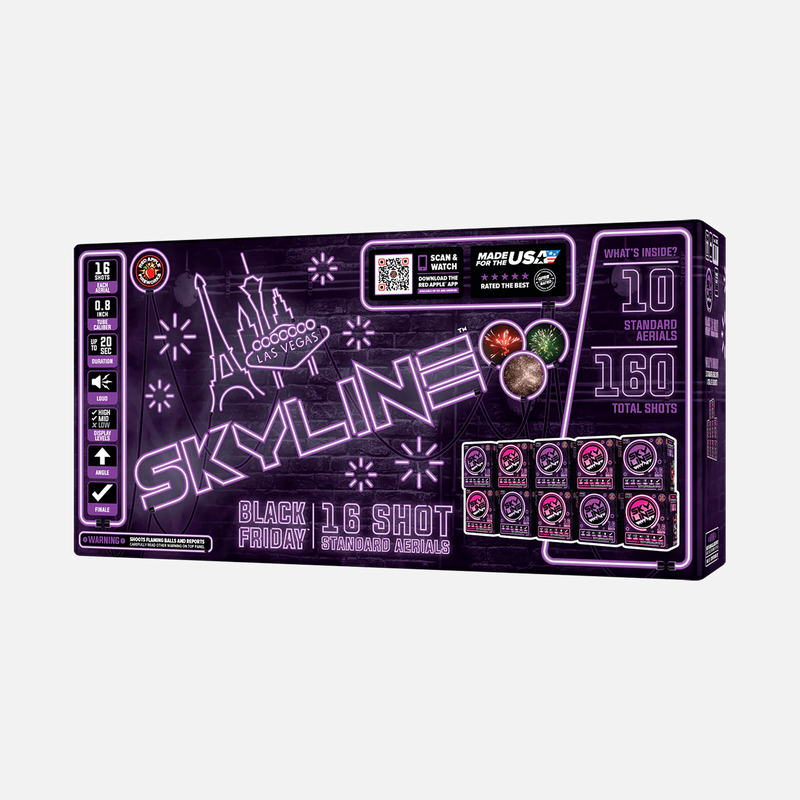 Black Friday Skyline® 16 Disparos Bengalas Aéreas Estándar