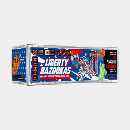 Liberty Bazookas™ Set de Final de Vela de 660 Disparos en Ráfaga®