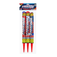 Freedom Candle Batería de 120 disparos con candelas romanas (3 unidades)