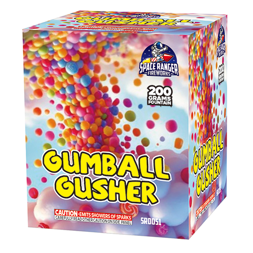 Gumball Gusher 16-Shot Standard Aerial Cake
